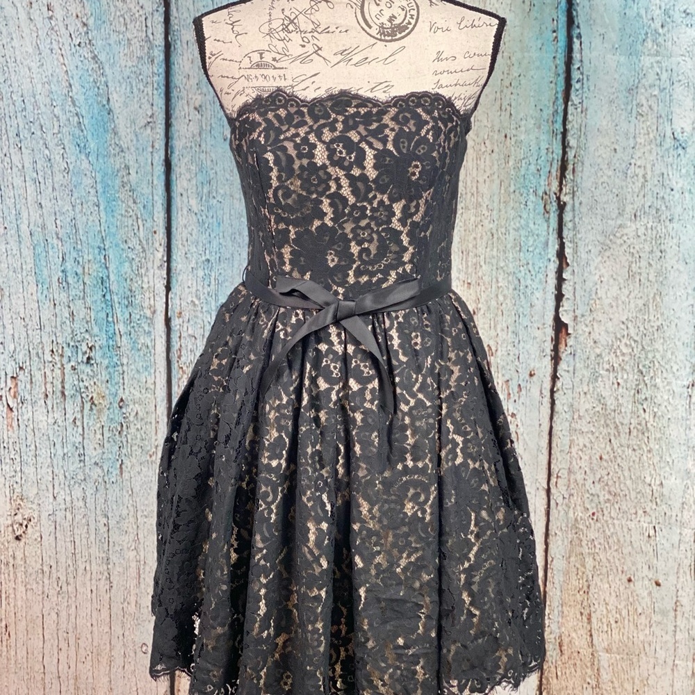 ROBERT RODRIGUEZ Target EUC Black Lace Cocktail Dress - Picture 11 of 16